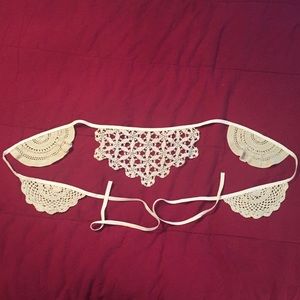 Vintage Doily Bunting - Hand Made